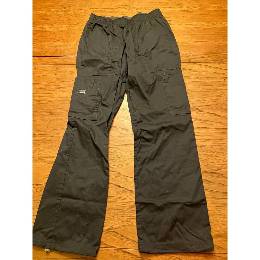 Cherokee Workwear Women’s Black Scrub Pants Size S Style 4005 Twill Solid